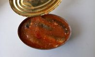 In Büchsen konservierte Sardine im Tomatensauce-Nettogewicht 425G x 24 hohes Zinn/ovales Zinn